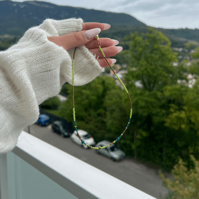 Ras de cou en perles rocailles Japonaise Miyuki