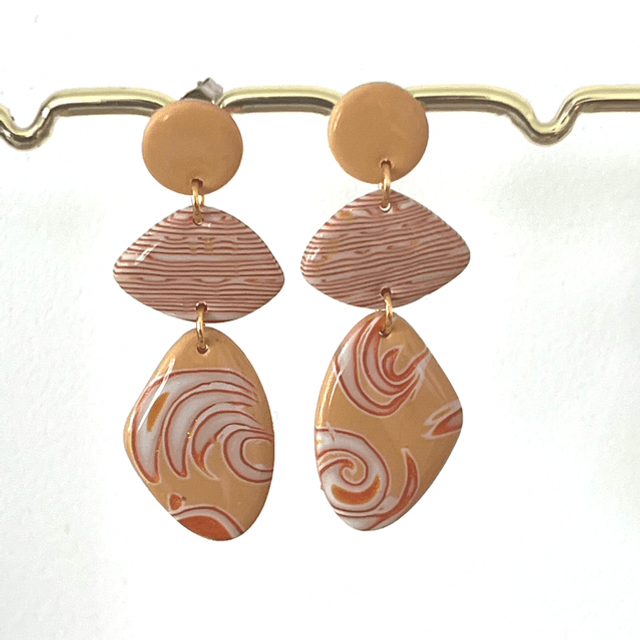 Boucles d’oreilles terracotta