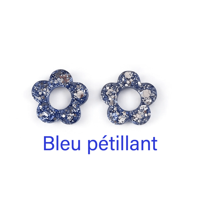 Boucles d’oreilles pailletées sans créole 