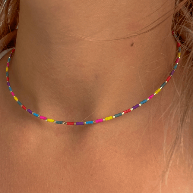 Ras de cou en perles Japonaises Miyuki 