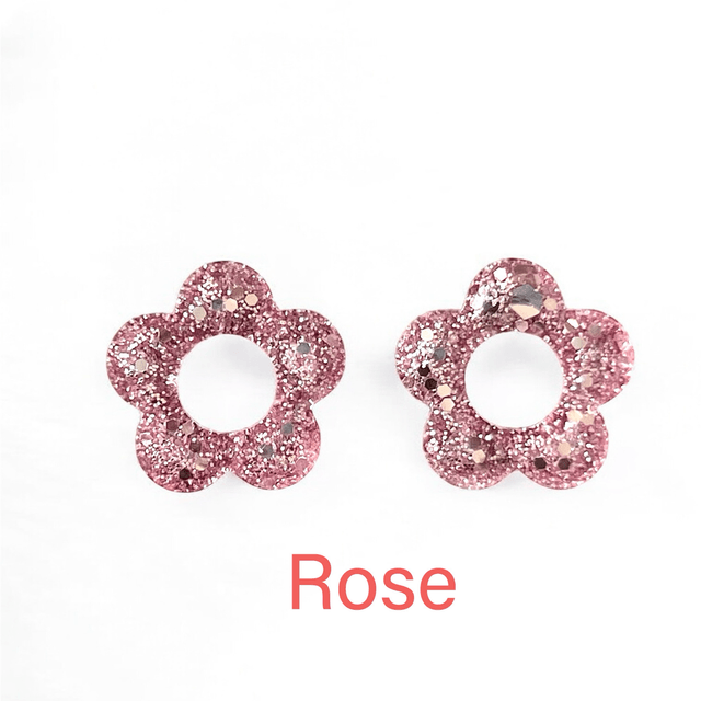 Boucles d’oreilles pailletées sans créole 