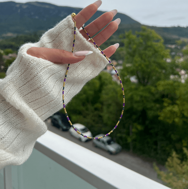 Ras de cou en perles Japonaises Miyuki 