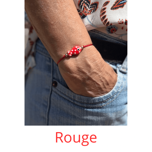 Bracelet coloré avec perle poisson 