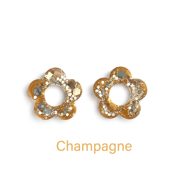 Boucles d’oreilles pailletées sans créole 