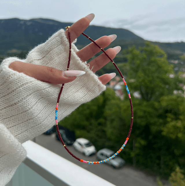 Ras de cou en perles rocaille Japonaise Miyuki