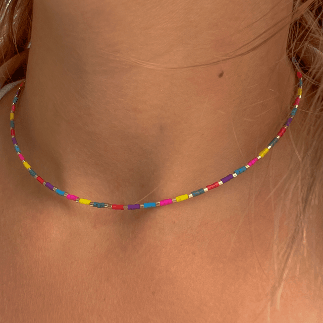 Ras de cou en perles Japonaises Miyuki 