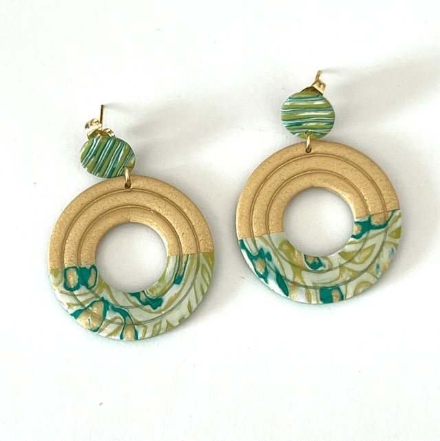  Boucles d’oreilles Oasis rondes