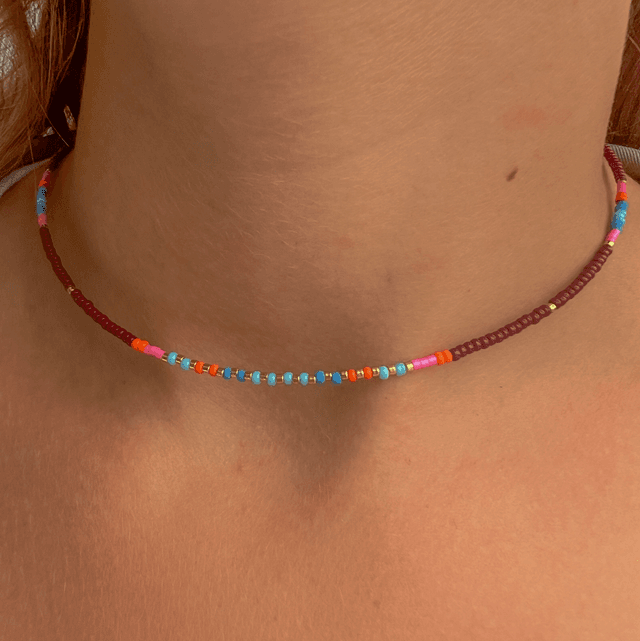Ras de cou en perles rocaille Japonaise Miyuki